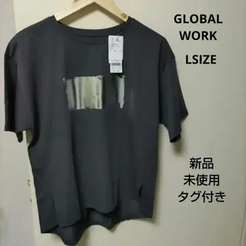 글로벌 워크 리치 클린 프린트 티셔츠 반팔 LSIZE
