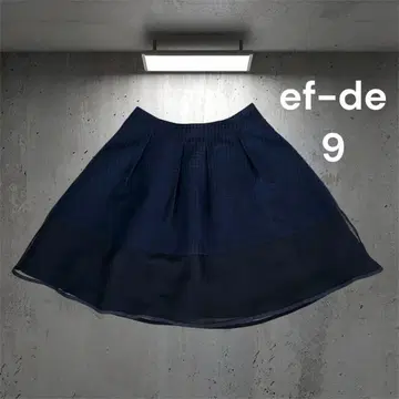 ef-de 에프데 플레어 스커트 무릎 기장 쉬폰