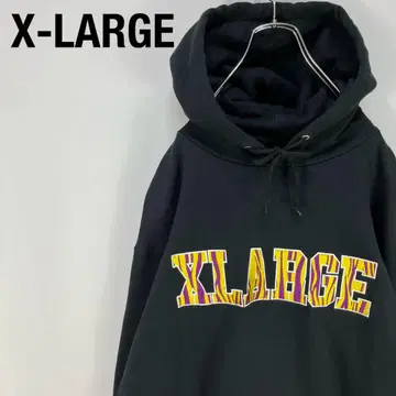 XLARGE 엑스라지 제브라 자수 로고 풀오버 후드티