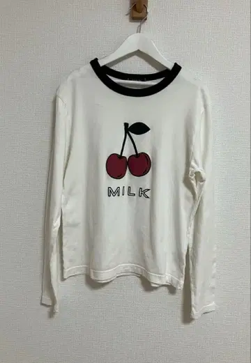 밀크 티셔츠 체리 Cherry L.S. Tee 일본제