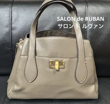 SALON de RUBAN 살롱 드 루반 그레이 핸드백