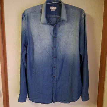 ZARA MAN / DENIM COUTURE 페인팅 데님 셔츠