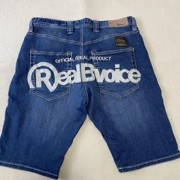 RealBvoice 리얼비 보이스 데님 34 하프 팬츠 y2k