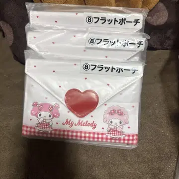 마이멜로디 플랫 파우치 3개 세트