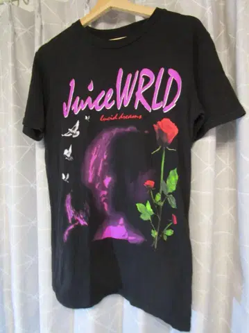 Juice WRLD 그래픽 티셔츠 블랙