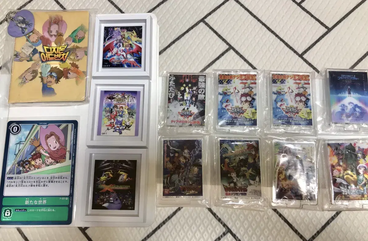 Digimon acrylic poster, mini notebook, magnetic frame bulk