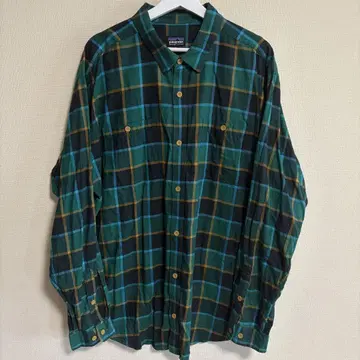 Patagonia FA16 체크 셔츠 그린