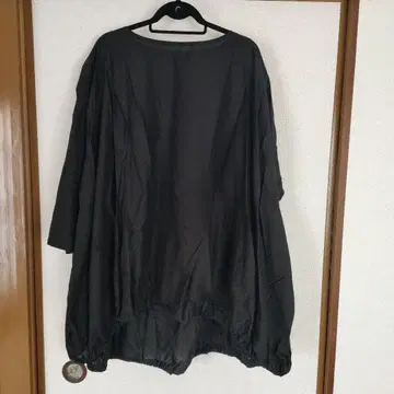 미즈이로 인드 면 튜닉 블랙