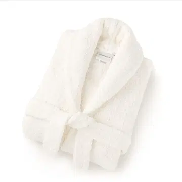 새상품급 KASHWERE 롱 목욕 가운 ROBE 크림
