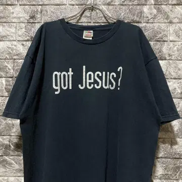 레어 got Jesus? 티셔츠 XL BLACK 블랙 갓 예수