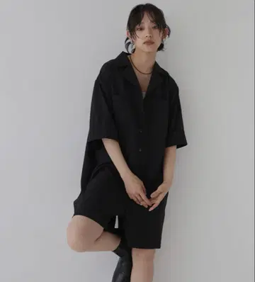 hellam 크레이프 셔츠 올인원