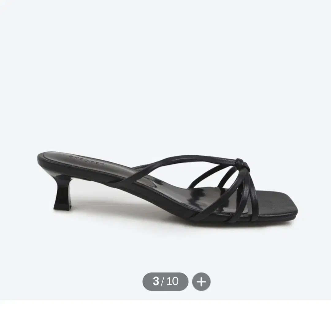 Shoopen Strappy Mule 4.0 Black 230 New