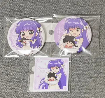 란마 1/2 TSUTAYA 팝업 샴푸 캔뱃지 씰