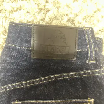 XLARGE 스트레이트 데님 다크 블루
