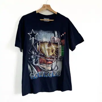 Lee 남성용 M 구제 의류 USA 반팔 티셔츠 cowboys