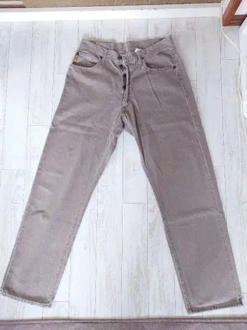 Armani Jeans 베이지 스트레이트 데님 80's