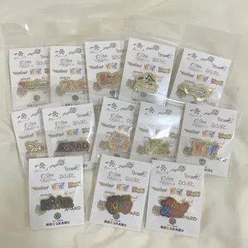 간사이 칠색 남자 대제 역사 투어 로고 핀 배지 13개