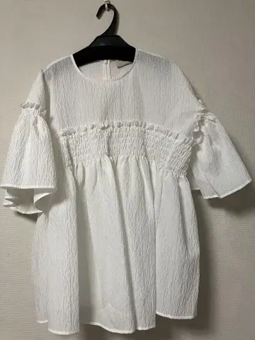 유나이티드 애로우즈 블라우스 화이트 프리 사이즈