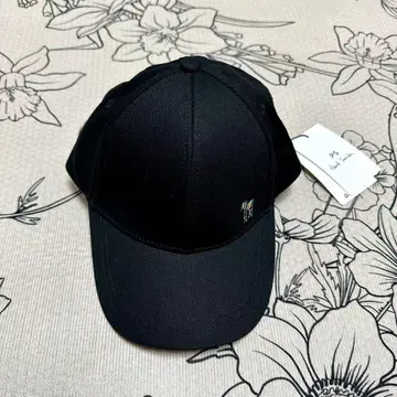 폴 스미스 블랙 자수 로고 야구 모자