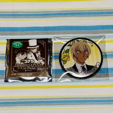 명탐정 코난 캔뱃지 아마무 토오루 장미 턱시도 SEGA 세가 레어템 레어
