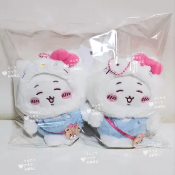 산리오 치이카와 콜라보 키티 치이카와 마스코트 키링 2개