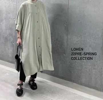 LOHEN 로헨 밴드 카라 롱 셔츠