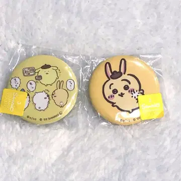 치이카와 산리오 콜라보 캔뱃지 토끼 폼폼푸딩