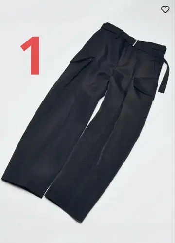 사카이 더블 페이스 실크 코튼 팬츠