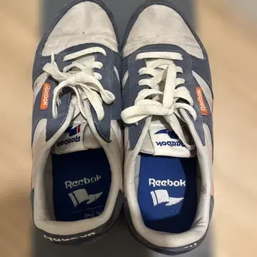 리복 스니커즈 그레이/오렌지