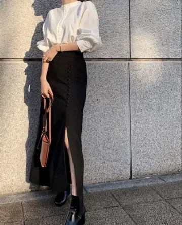 louren mermaid slit skirt 로렌 슬릿 스커트