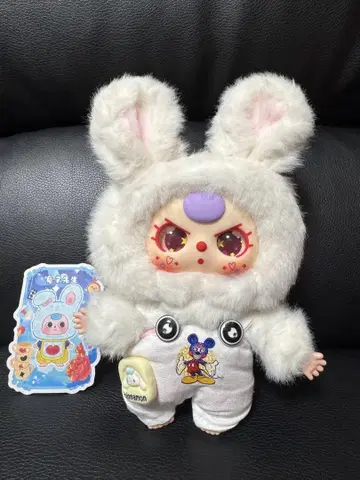 BabyThree 동화 화이트 컬러 토끼 봉제 인형, 특별한 눈