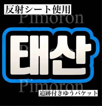 보이넥 보넥도 테산 부채 문자 네임 보드 반사 트레이딩 카드 한글