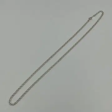 실버 925 팥 체인 목걸이 3mm 50cm 가는 둥근