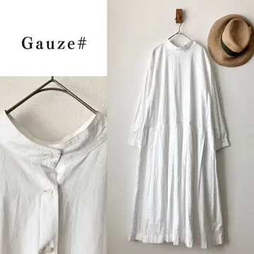 별주 Gauze# 거즈 코튼 스위칭 개더 원피스 드레스