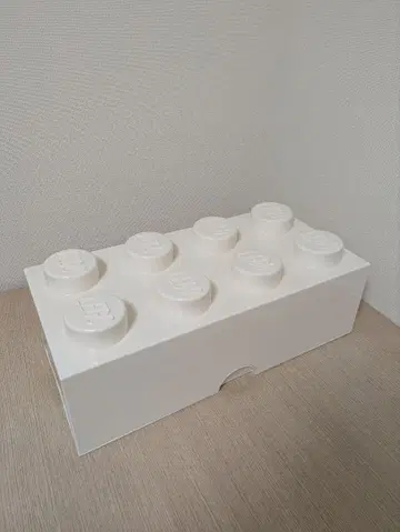레고 스토리지 박스 브릭 8 화이트