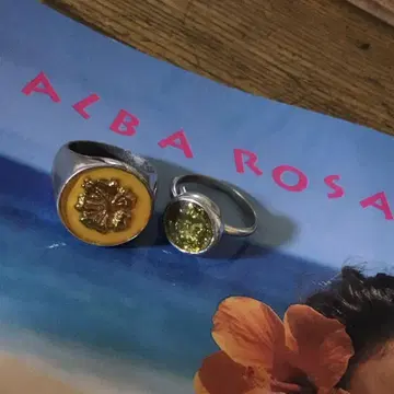 ALBA ROSA 1997 알바 로사 반지 2개 세트