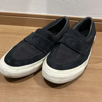 컨버스 CS LOAFER SK 블랙 스웨이드 슬립온