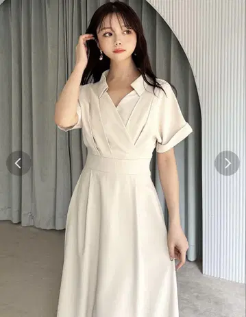 RESEXXY 리젝시 카슈쿨 셔츠 원피스 아이보리