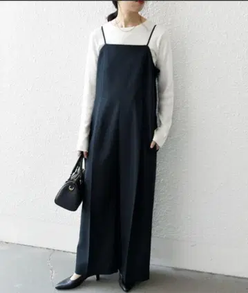 SHIPS any 옥스 세미 와이드 살로펫 [NAVY BLUE]