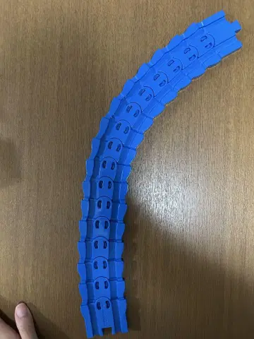 프라레일 곡선 레일 파랑