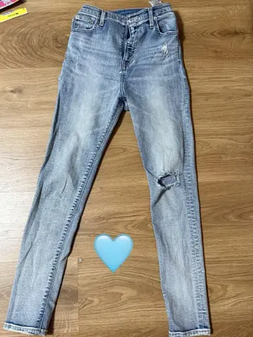 GYDA BACK 크로스 스키니 데님 팬츠
