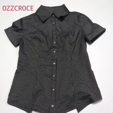 OZZCROCE 오즈 크로체 상의 블라우스 스트라이프