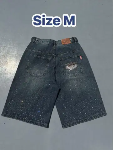 9090 x pH-1 크리스탈 장식 진저 팬츠 M