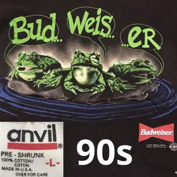 27 버드와이저 Budweiser 1995년 제작 빈티지 프로그 개구리