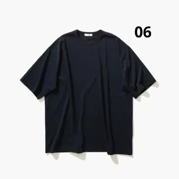 새상품 ATON 스테디셀러 DRY COTTON 크루넥 티셔츠 06 네이비
