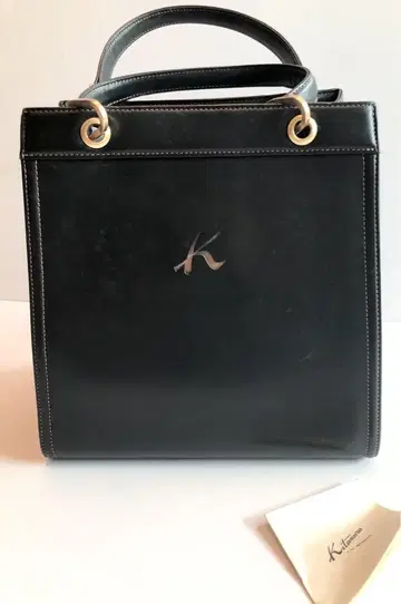 키타무라 핸드백 새상품 진한 네이비