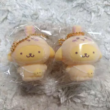 치이카와 산리오 플로키 마스코트 토끼 폼폼푸딩 2개 세트