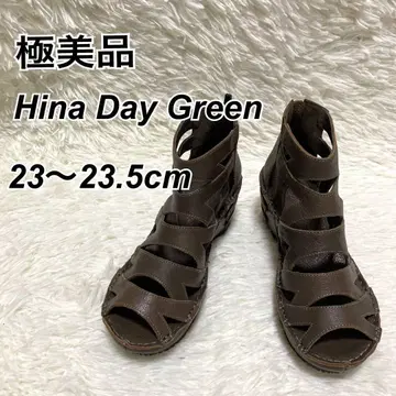 컨디션 최상 Hina Day Green 글래디에이터 샌들 M 차콜