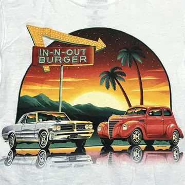 인 아웃 버거 티셔츠 in-n-out burger 캘리포니아