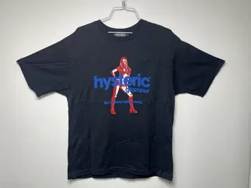 히스테릭 글래머 티셔츠 M 블랙 J05